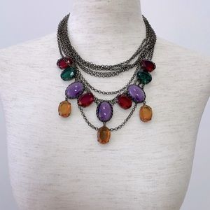 Diana Broussard Vintage Layered Jewel Necklace